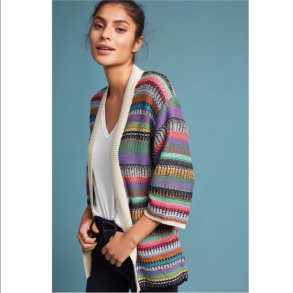 Anthropologie Maeve Ashbury Knit Cardigan, EUC WOT